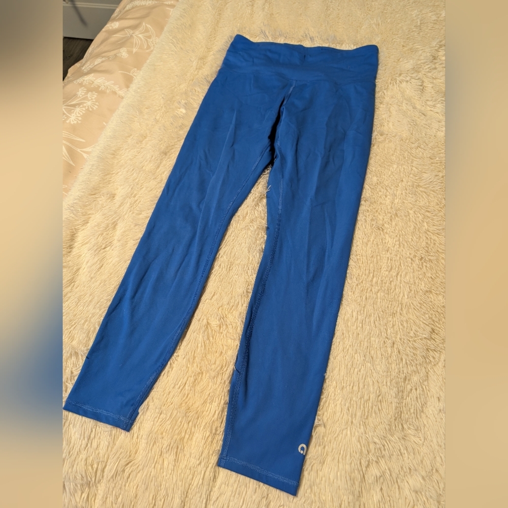 Blue High-Waisted Leggings